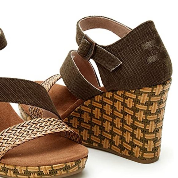 TOMS TOMS Women's Clarissa Wedge size 7.5 - Picture 4 of 10